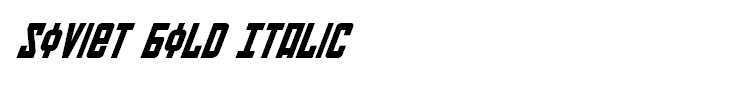 Soviet Bold Italic