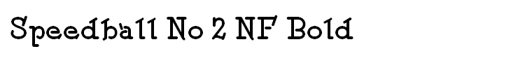 Speedball No 2 NF Bold