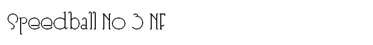 Speedball No 3 NF