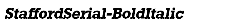StaffordSerial-BoldItalic