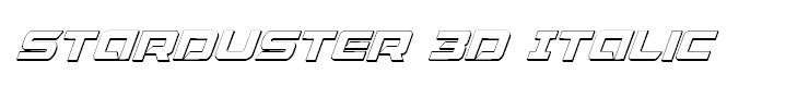 Starduster 3D Italic