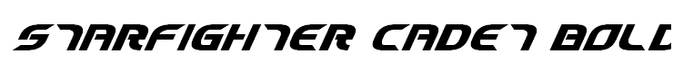 Starfighter Cadet Bold Italic