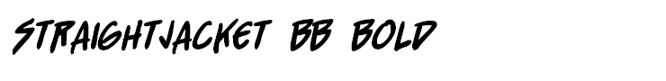 StraightJacket BB Bold
