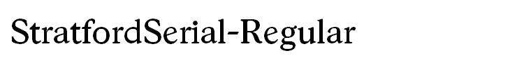 StratfordSerial-Regular