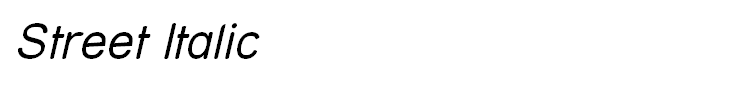 Street Italic