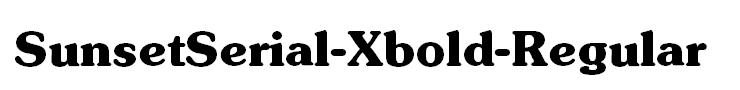 SunsetSerial-Xbold-Regular