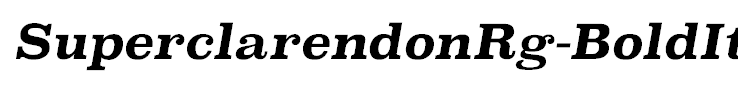 SuperclarendonRg-BoldItalic