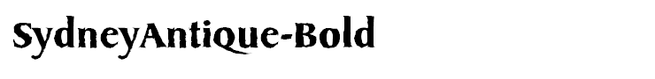 SydneyAntique-Bold
