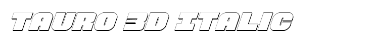 Tauro 3D Italic