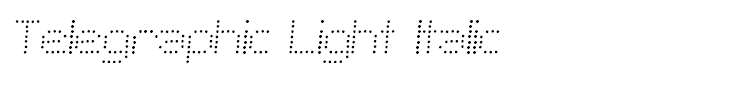 Telegraphic Light Italic