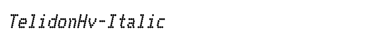 TelidonHv-Italic