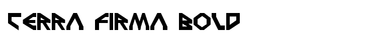 Terra Firma Bold