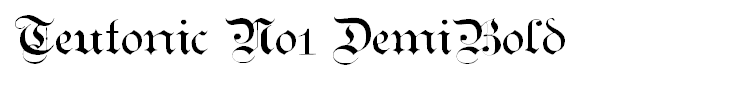 Teutonic No1 DemiBold