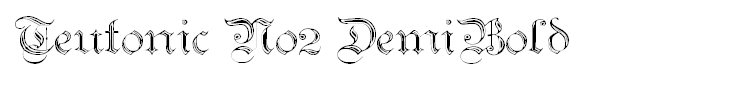 Teutonic No2 DemiBold