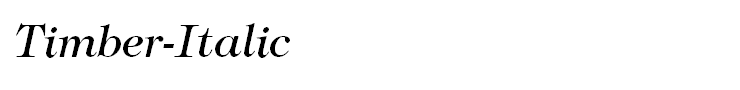 Timber-Italic