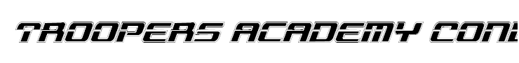 Troopers Academy Condensed Italic