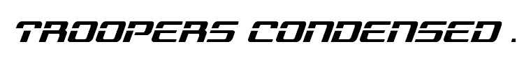 Troopers Condensed Italic
