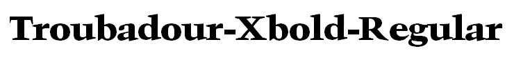 Troubadour-Xbold-Regular