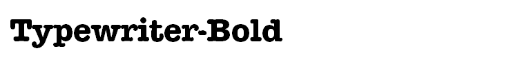 Typewriter-Bold