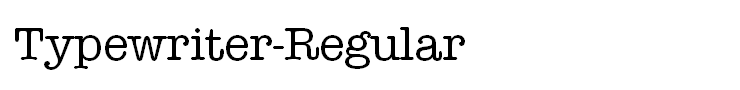 Typewriter-Regular