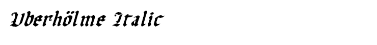 Uberhölme Italic