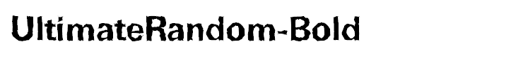 UltimateRandom-Bold