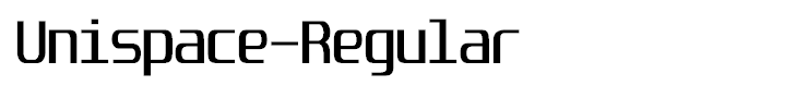 Unispace-Regular