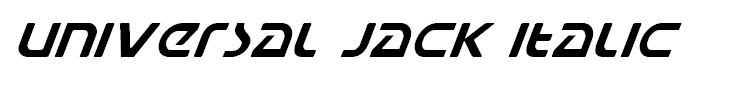 Universal Jack Italic