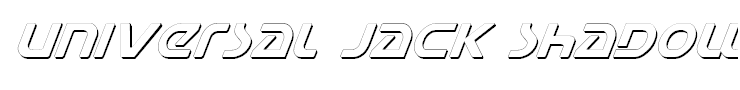 Universal Jack Shadow Italic
