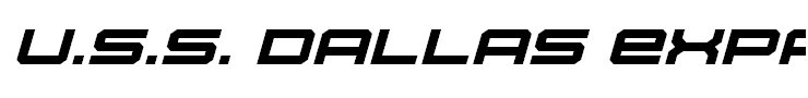 U.S.S. Dallas Expanded Italic