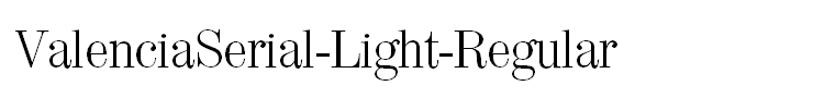 ValenciaSerial-Light-Regular