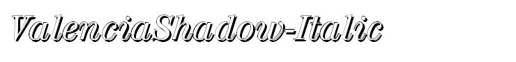 ValenciaShadow-Italic