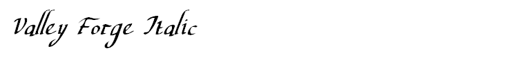 Valley Forge Italic