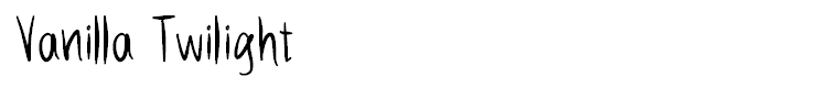 Vanilla Twilight