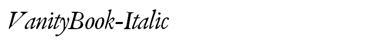 VanityBook-Italic