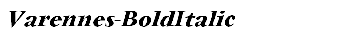 Varennes-BoldItalic