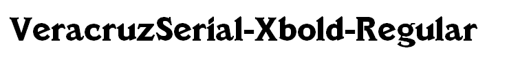VeracruzSerial-Xbold-Regular