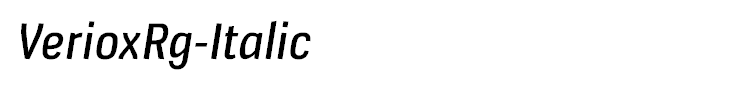 VerioxRg-Italic