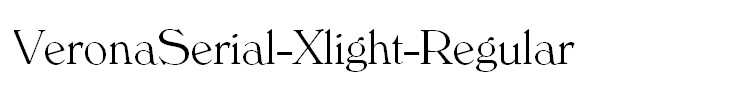 VeronaSerial-Xlight-Regular