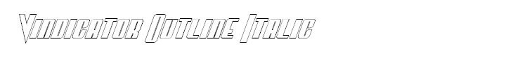 Vindicator Outline Italic