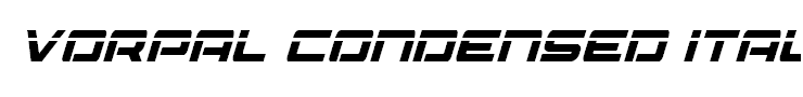 Vorpal Condensed Italic