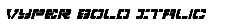 Vyper Bold Italic