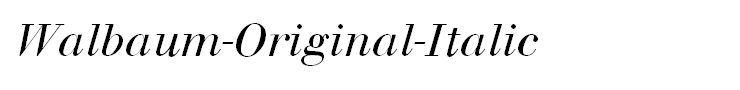 Walbaum-Original-Italic