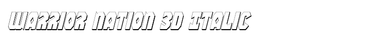 Warrior Nation 3D Italic