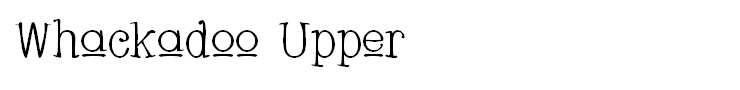 Whackadoo Upper