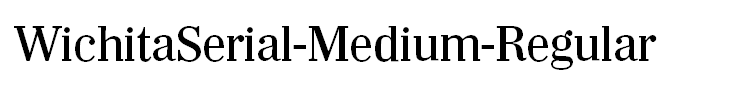 WichitaSerial-Medium-Regular