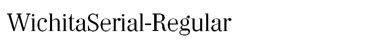 WichitaSerial-Regular