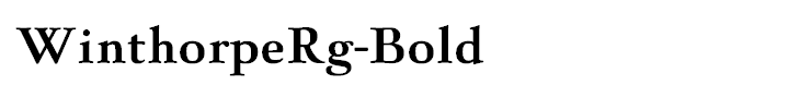 WinthorpeRg-Bold