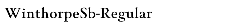 WinthorpeSb-Regular