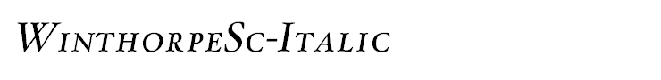 WinthorpeSc-Italic